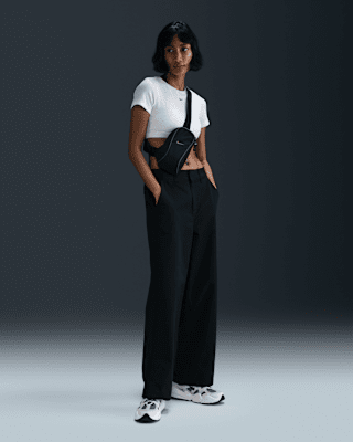 【大人気】★ナイキ★Mid-Rise Wide-Leg French Terry Pants Nike Sportswear Women's Low-Rise Oversized French Terry Open